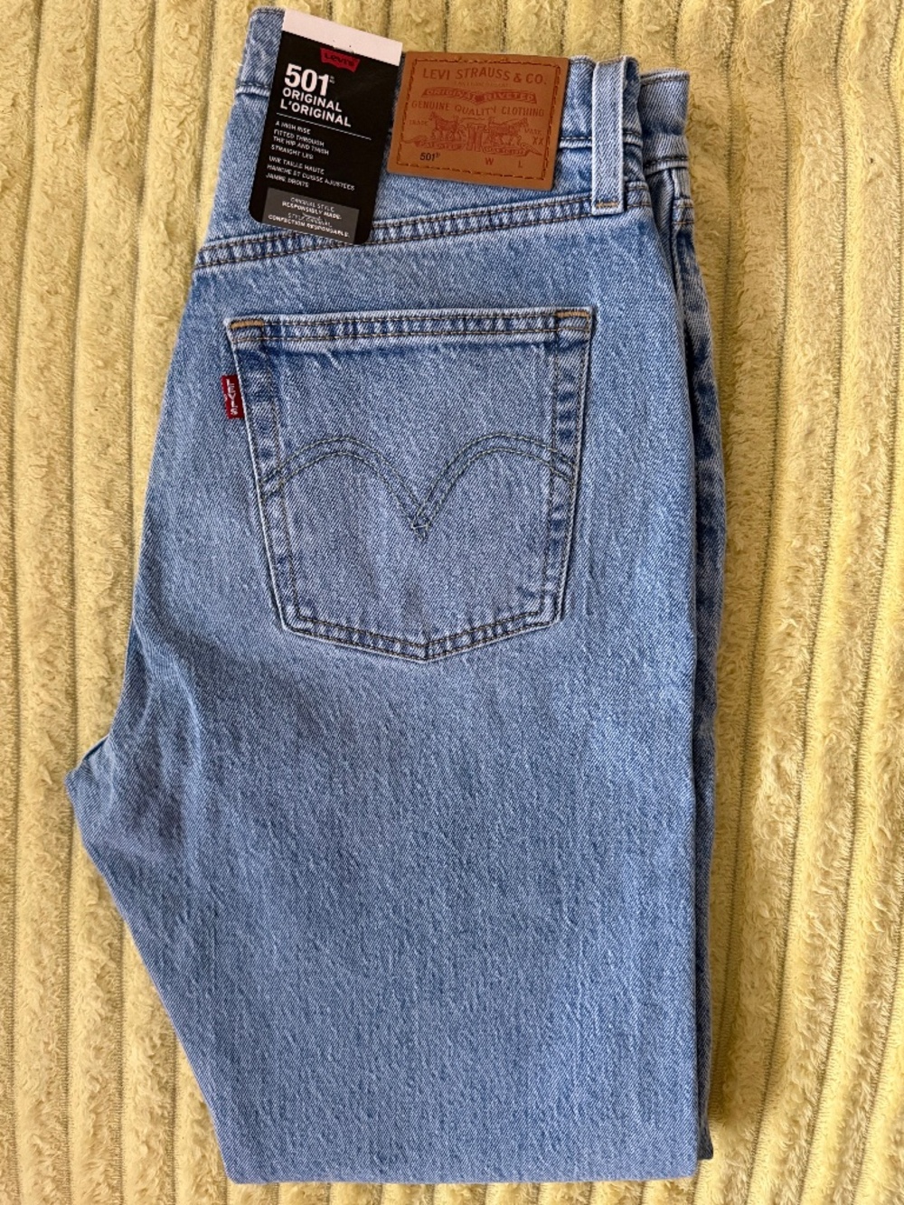 Levi’s 501 Original Fit Women’s Jeans W29 L30 - Hollow Days Light Wash - NWT